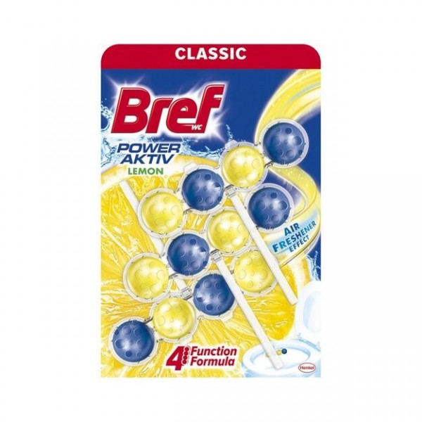 Bref Power Active WC valiklis-gaiviklis, 3x50g